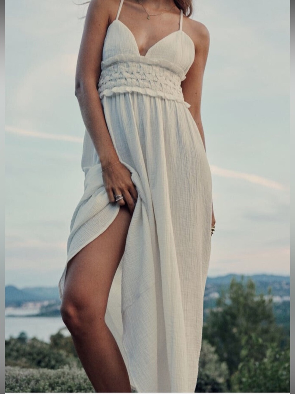 ZARA CROCHET WAIST MIDI
DRESS SiZe M NWT
